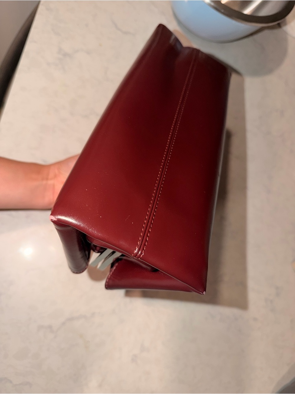 Verafied Burgundy Éclair Bag - Picture 8 of 10